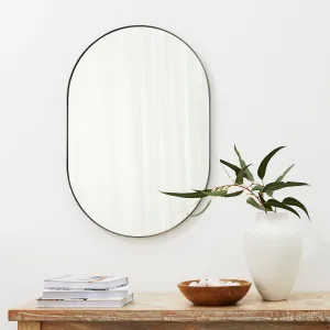 Studio Small Oval Mirror, Gunmetal