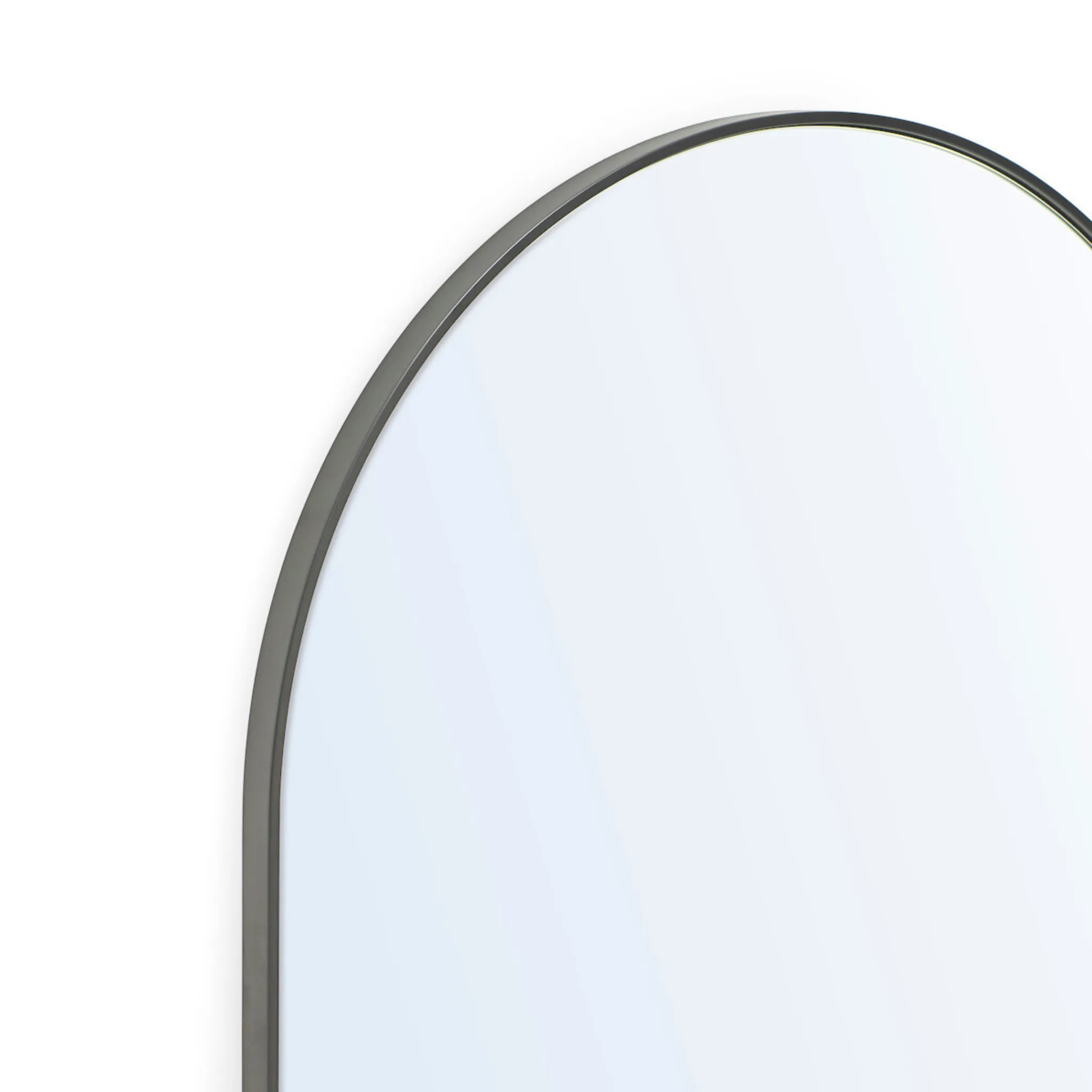 Studio Small Oval Mirror, Gunmetal