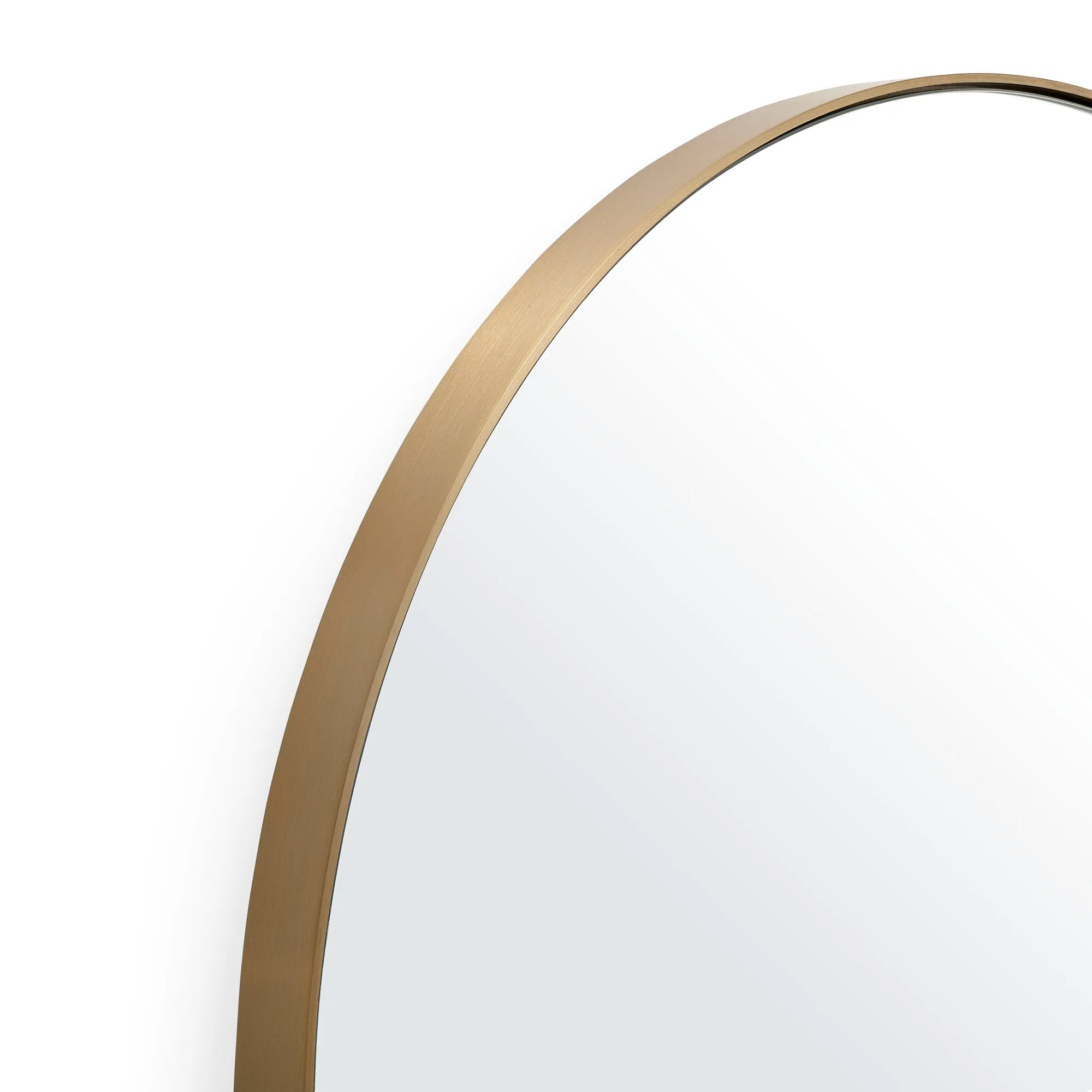 Studio Tall Oval Mirror, Brass