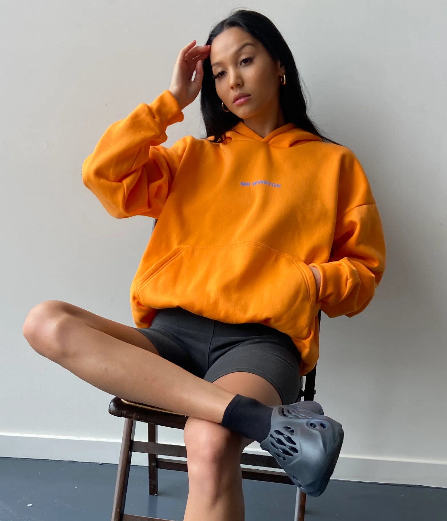 Summer Edition: Orange Puff Hooded Sweat