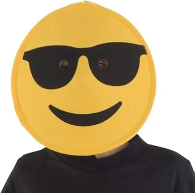 Sunglasses Emoji Mask - Adults