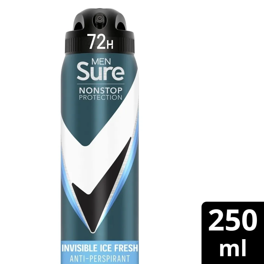 Sure Men's Anti-Perspirant Deodorant Spray Variety Pack 3 x 250ml