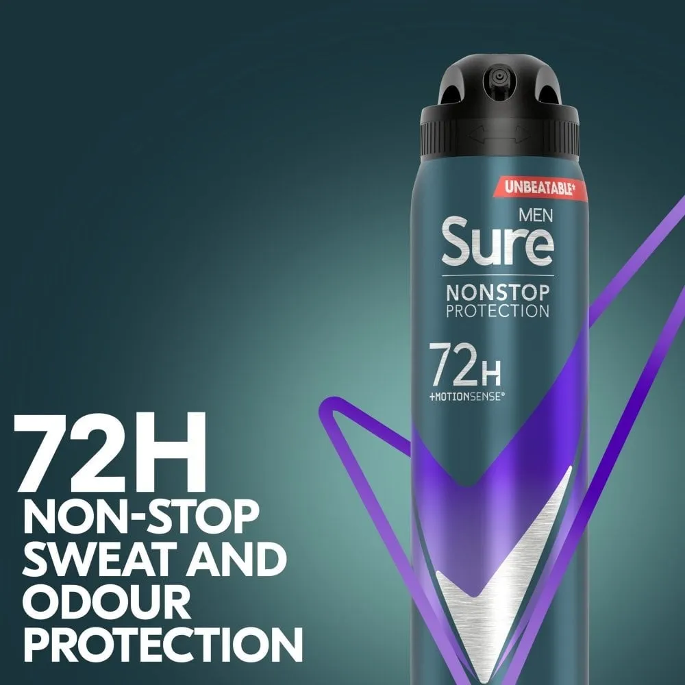 Sure Men's Anti-Perspirant Deodorant Spray Variety Pack 3 x 250ml