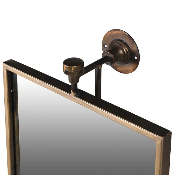 Swivel Mirror Brass 74 cm