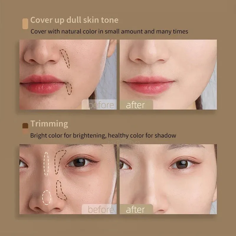 Tfit Cover Up Pro Concealer Palette 3 in 1 Full Coverage Color Correcting Cream