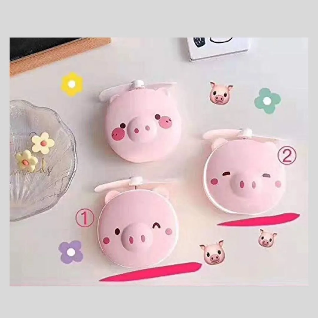 The Piglet - Make Up Mirror with LED and Fan