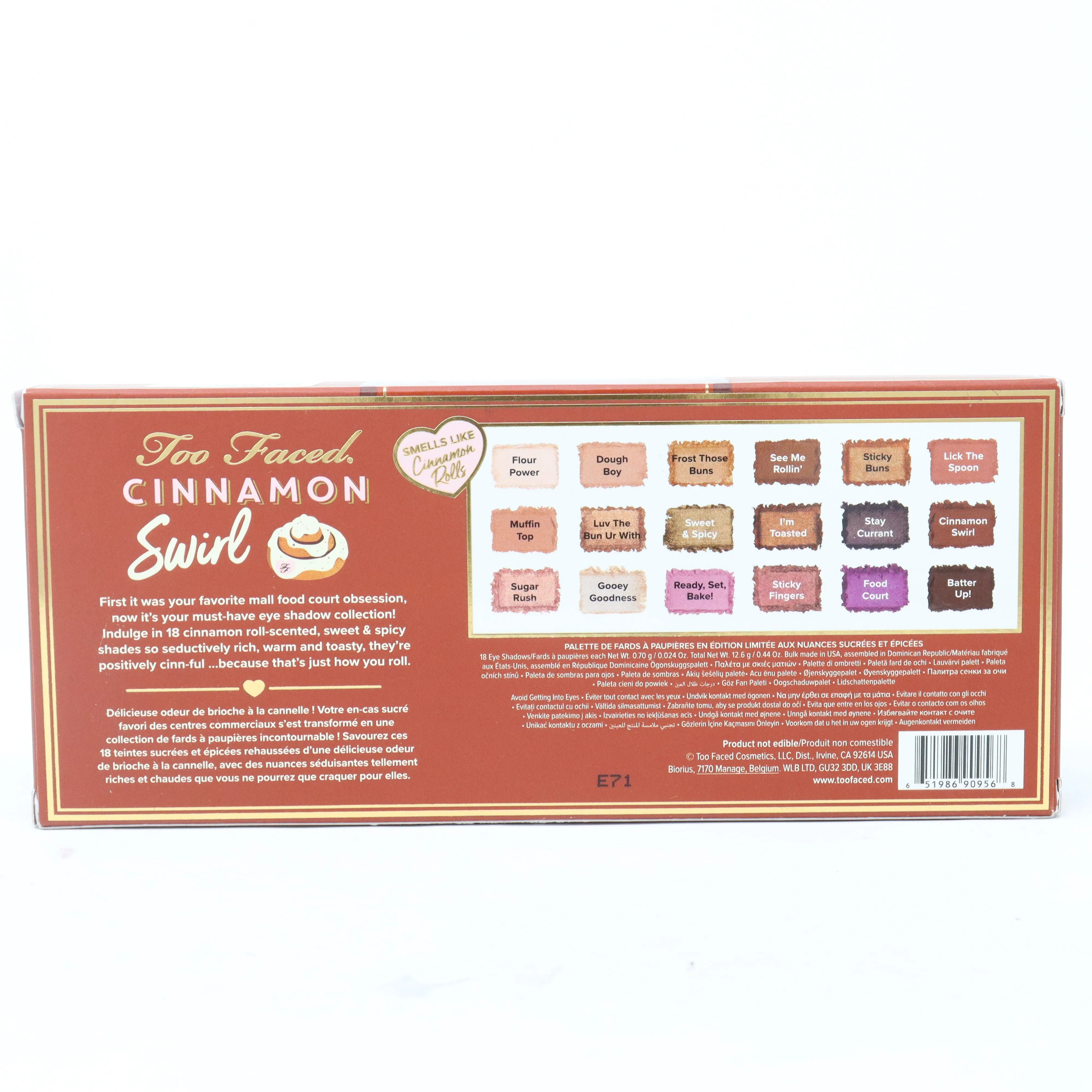 Too Faced Cinnamon Swirl Eyeshadow Palette  / New With Box