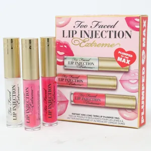 Too Faced Lip Injection Extreme Lip Plumper Trio 3 Pcs Set  / New With Box