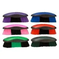 Tough1 Soft Nylon Bristle Brush 2"x6" (blue & black)