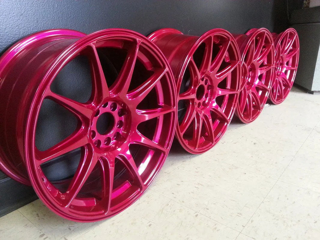 Transparent Candy Pink Raspberry Powder Coating Paint 1 LB