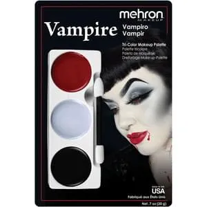 Tri-Color Character Makeup Palette - Vampire