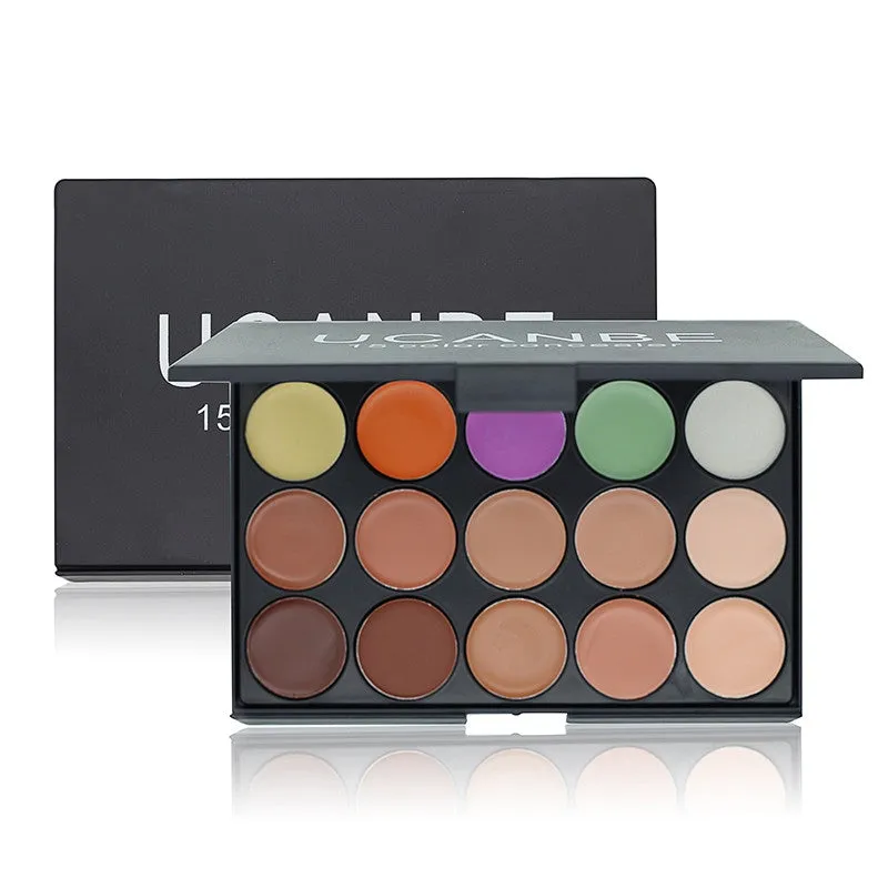 UCANBE Brand 3 different colors Professional 15 Color Camouflage Facial Concealer Palettes Neutral Makeup Cosmetic