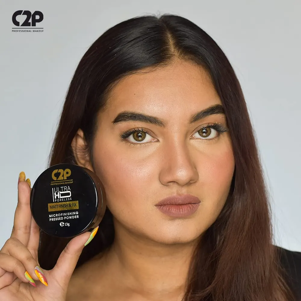 ULTR HD PORELESS MATTE FINISH & FIX MICROFINISHING PRESSED POWDER