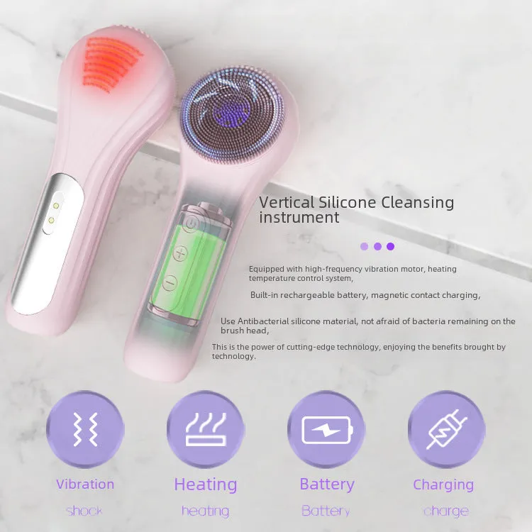 Ultrasonic Silicone Facial Cleansing Device