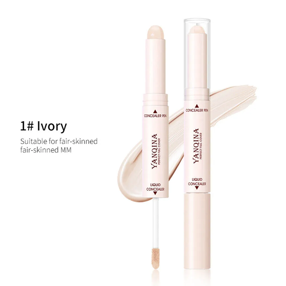 US 2-in-1 Dual Head Stick Liquid Concealer Hydrating Contouring Full Matte Cover