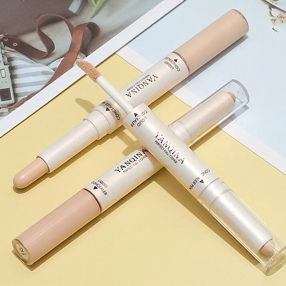 US 2-in-1 Dual Head Stick Liquid Concealer Hydrating Contouring Full Matte Cover