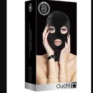 Velvet Mask with Eye and Mouth opening - Ouch