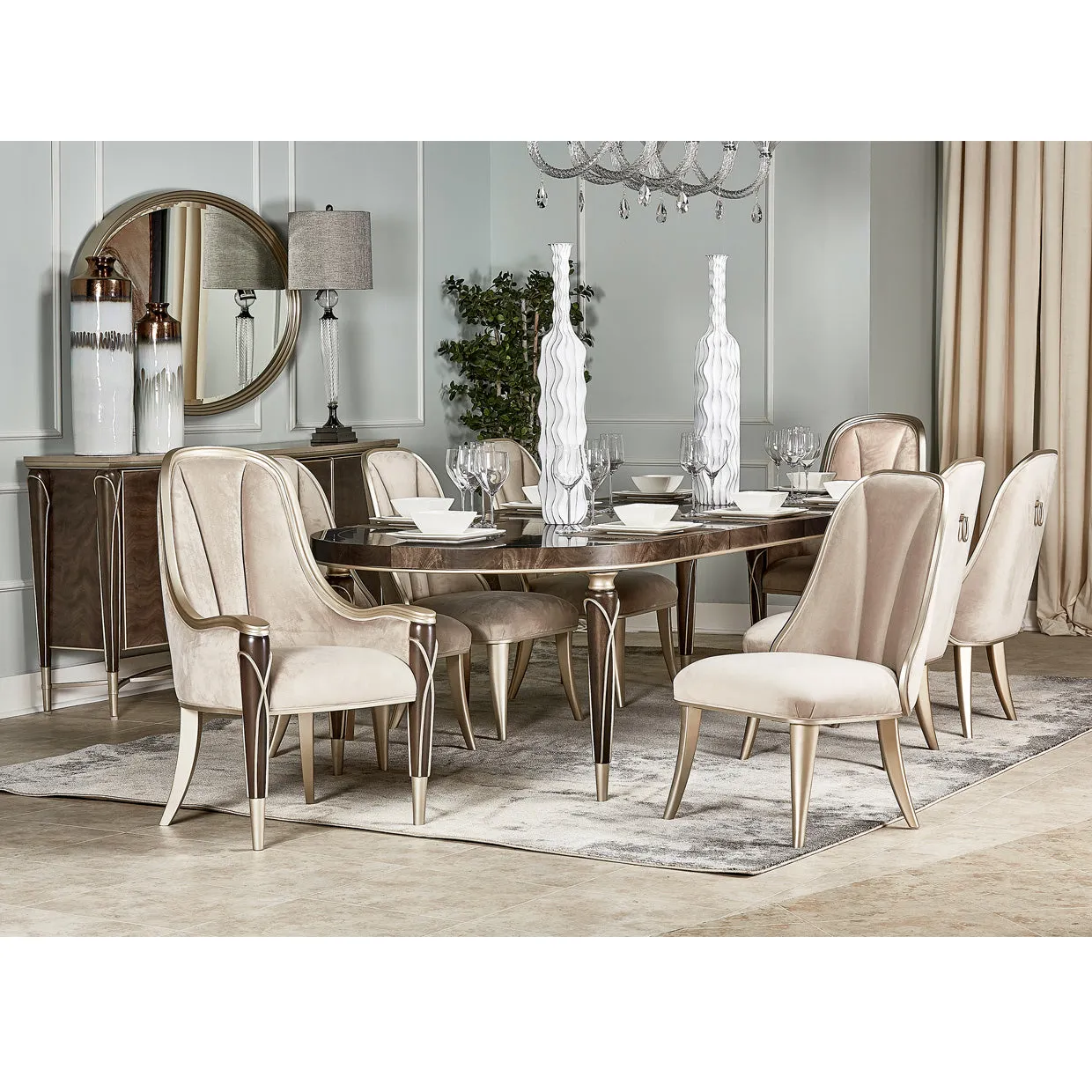 VILLA CHERIE HAZELNUT Sideboard Mirror