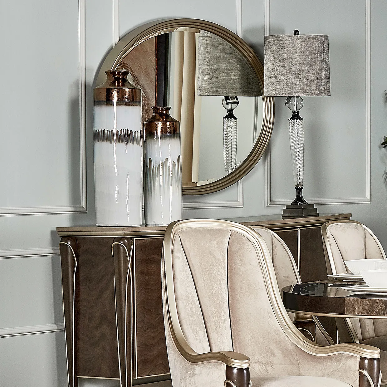 VILLA CHERIE HAZELNUT Sideboard Mirror