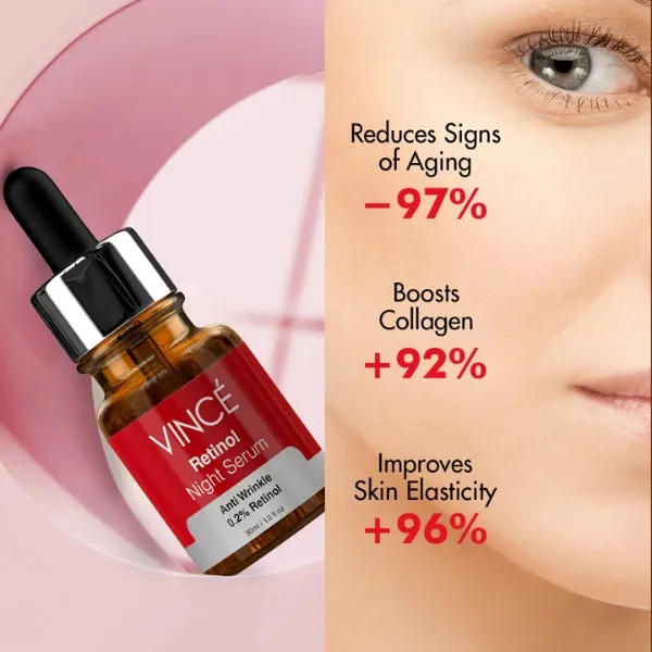 Vince Retinol Night Serum Anti Wrinkle 30ml