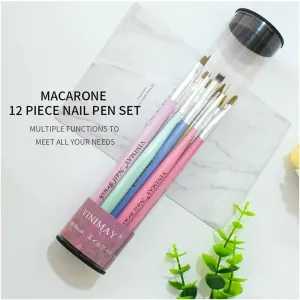 VINIMAY - Professional 12IN1 Nail Art Brush Set