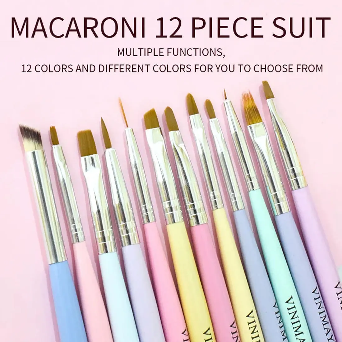 VINIMAY - Professional 12IN1 Nail Art Brush Set