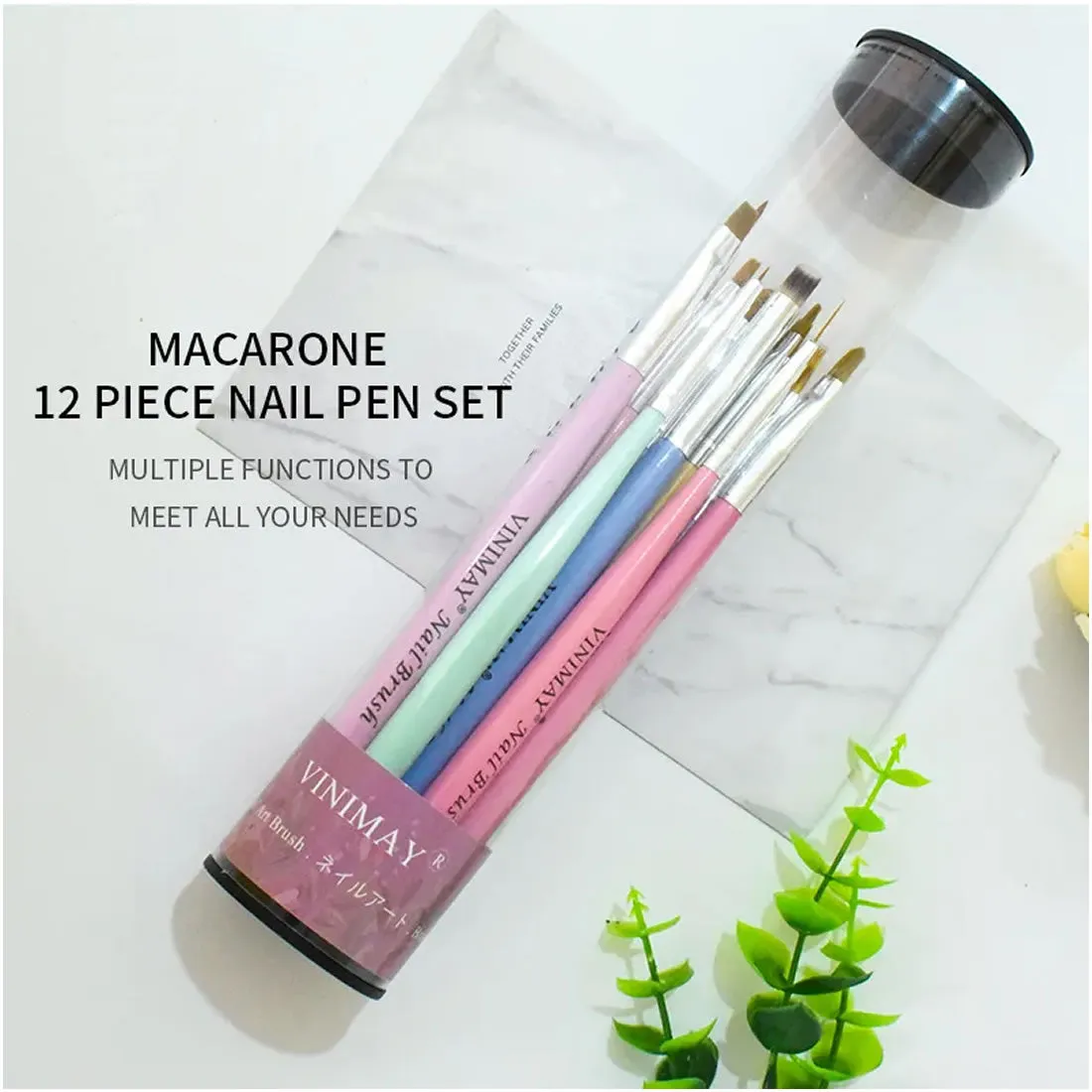 VINIMAY - Professional 12IN1 Nail Art Brush Set