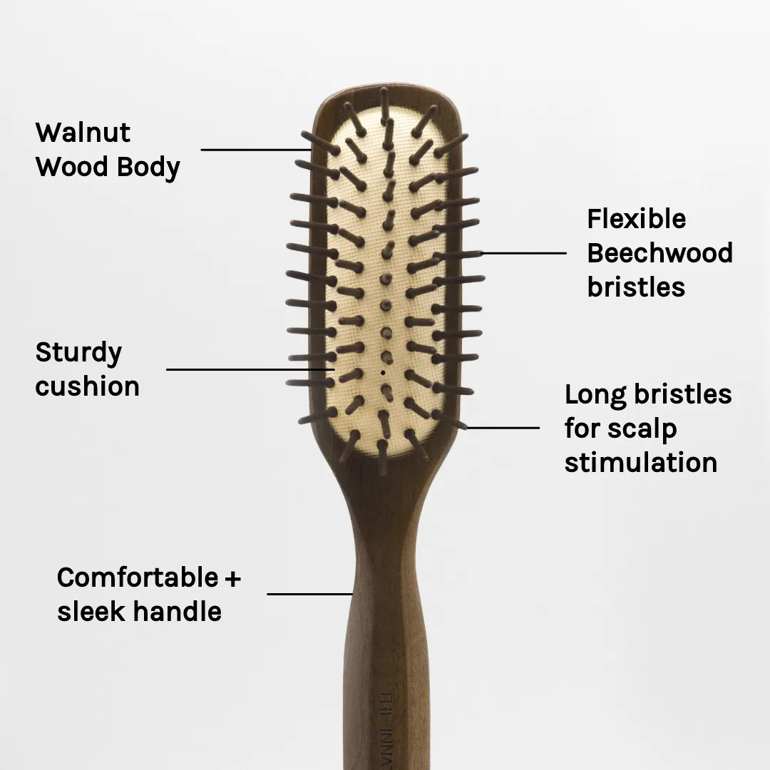 WALNUT RECTANGULAR BRUSH