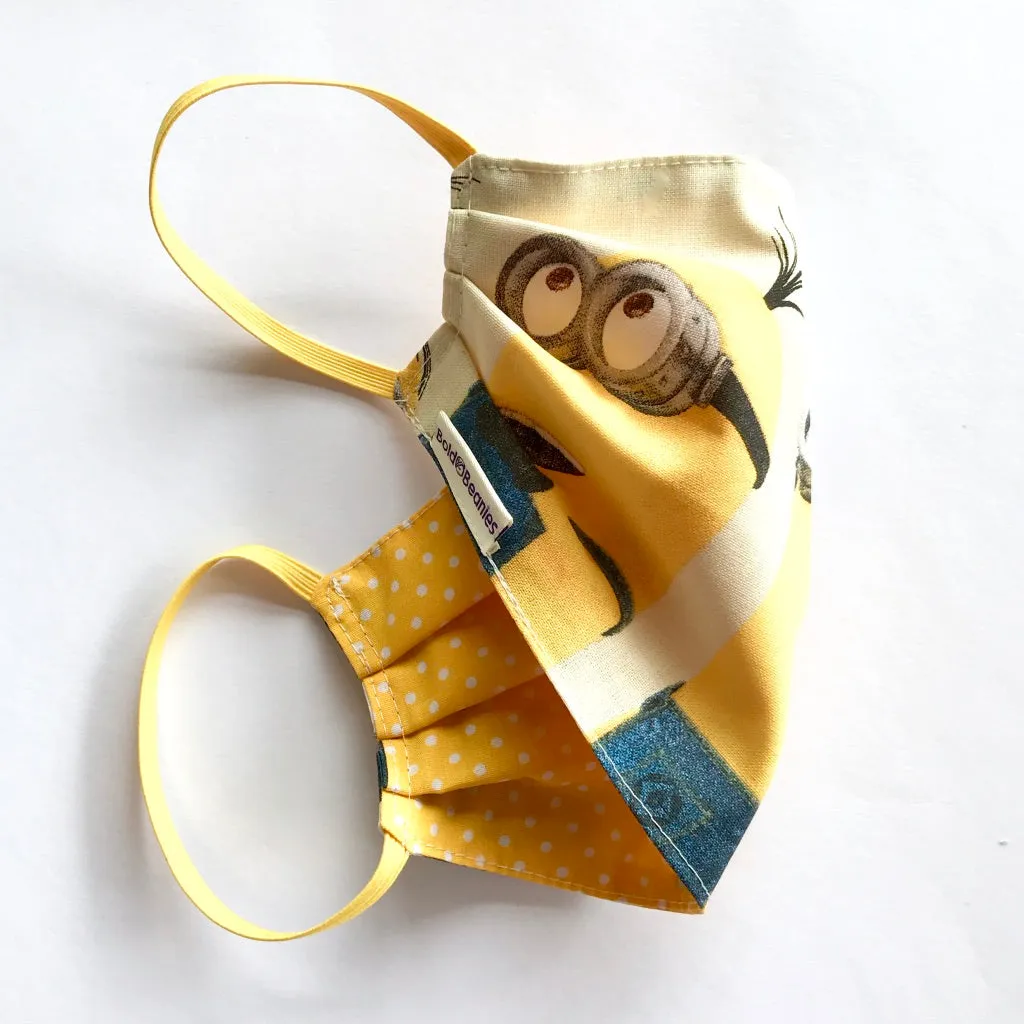 Washable Cotton Face Mask Covering Minions