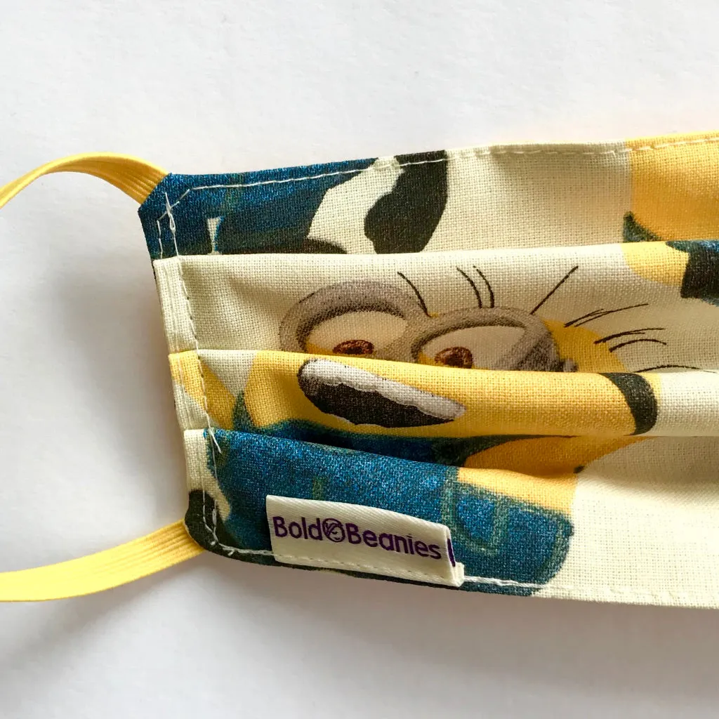 Washable Cotton Face Mask Covering Minions