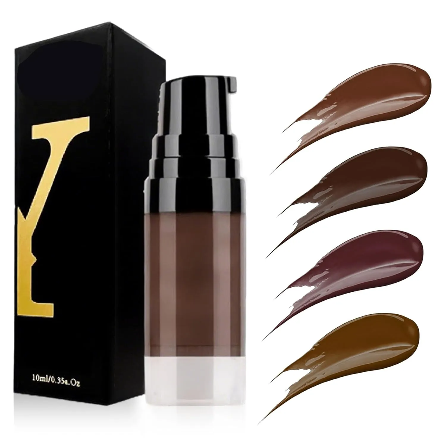 Waterproof Brow Gel, 2025 New 3D Eyebrow Gel Long Lasting Eyebrow Makeup, 24 Hours Waterproof Highly Liquid Eye Brow Makeup Kit (Light Brown)