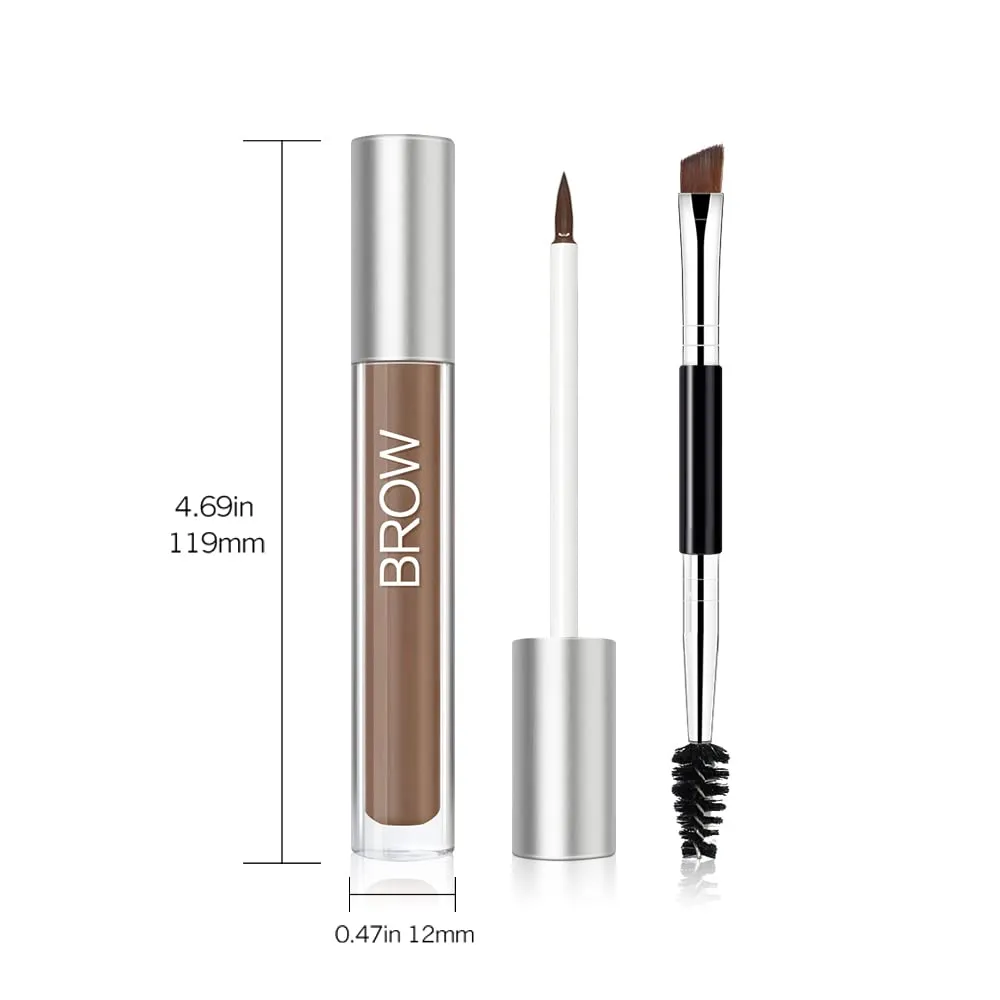 Waterproof Eyebrow Gel for Long Lasting, Highly Tinted Liquid Eye Brow Makeup, Sweatproof, Natural (Blonde)