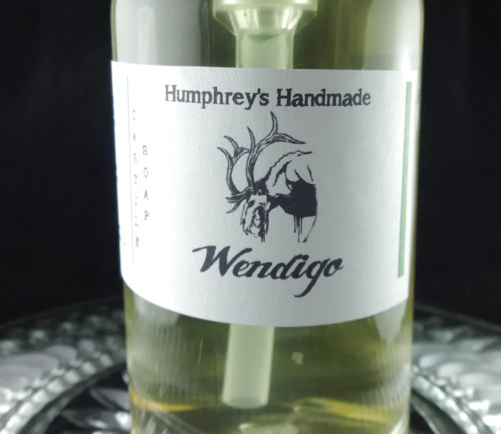 WENDIGO Body Wash | 8 oz | Unisex | Pine | Balsam | Cedar | Juniper Castile Liquid Soap