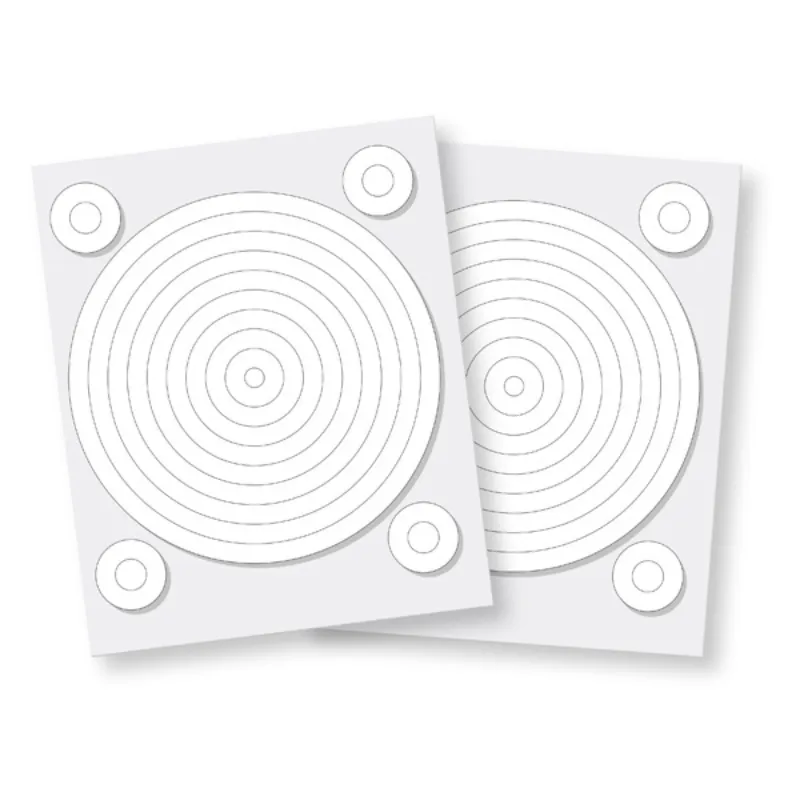 White 3D Foam Circle Frames