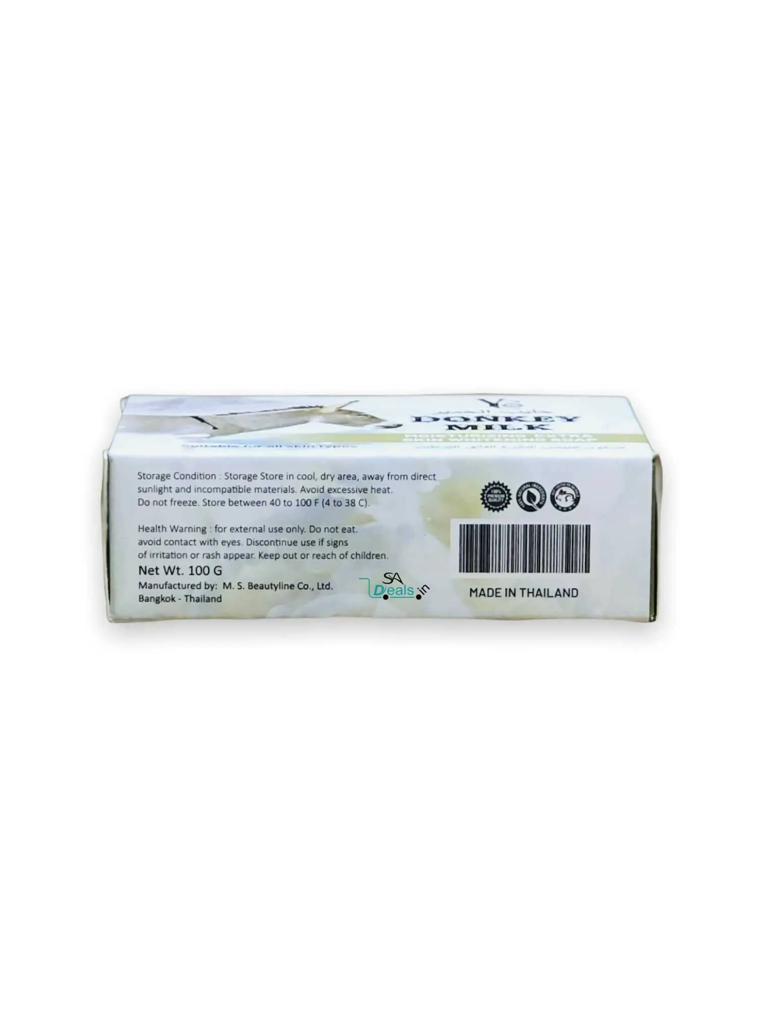 Yc Donkey Milk Soap MOISTURIZING EXTRA SKIN WHITENING SOAP 100g