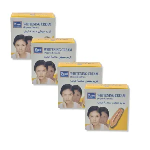 YOKO WHITENING CREAM (Papaya Extract) (Pack Of 4, 4g Each)