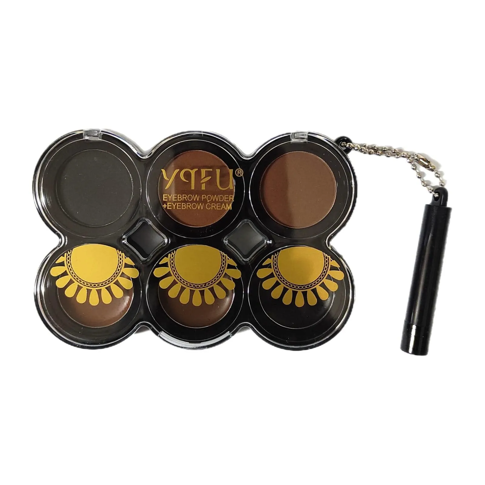 YQFU 6 In 1 Eyebrow Powder   Eyebrow Cream - 3.5g×6