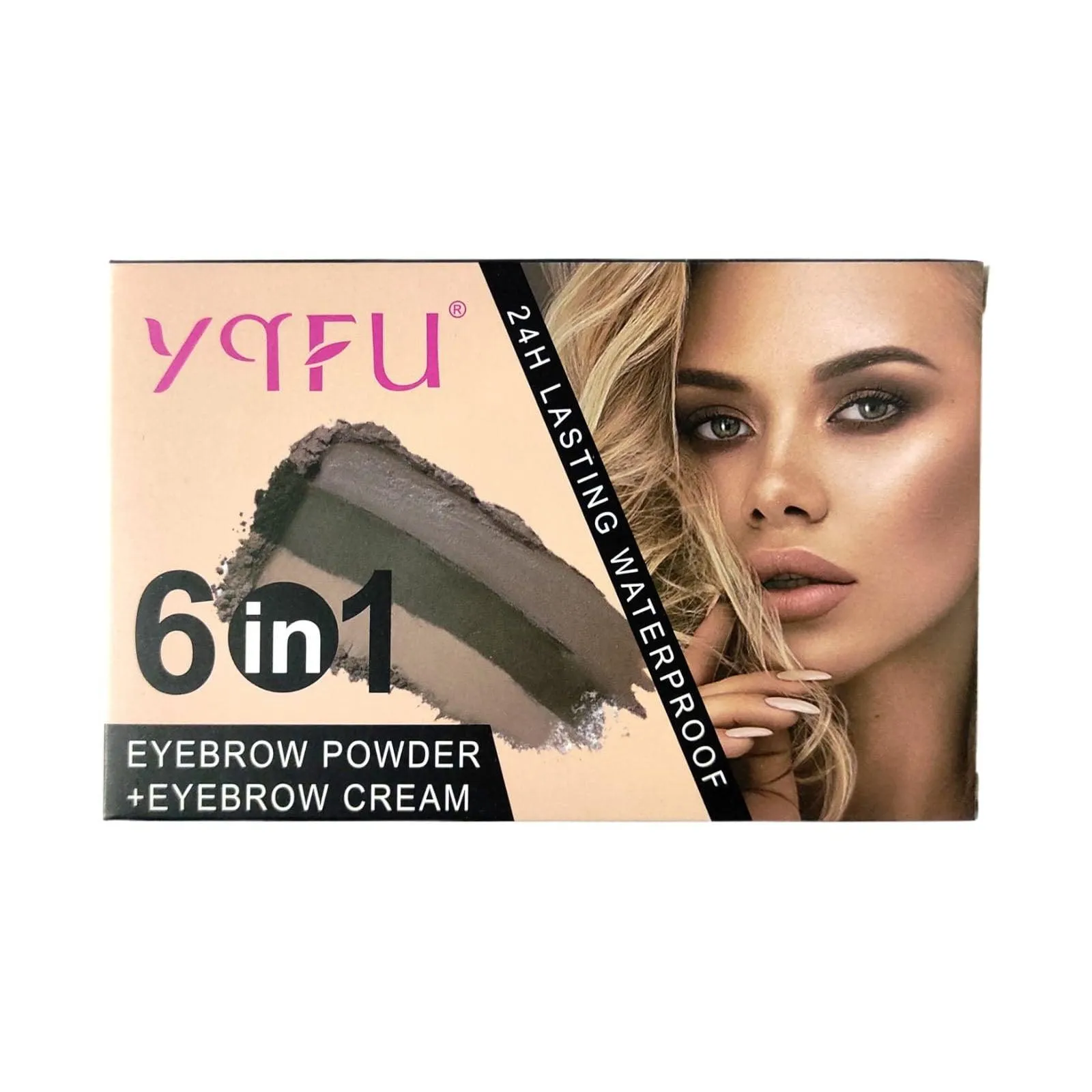 YQFU 6 In 1 Eyebrow Powder   Eyebrow Cream - 3.5g×6