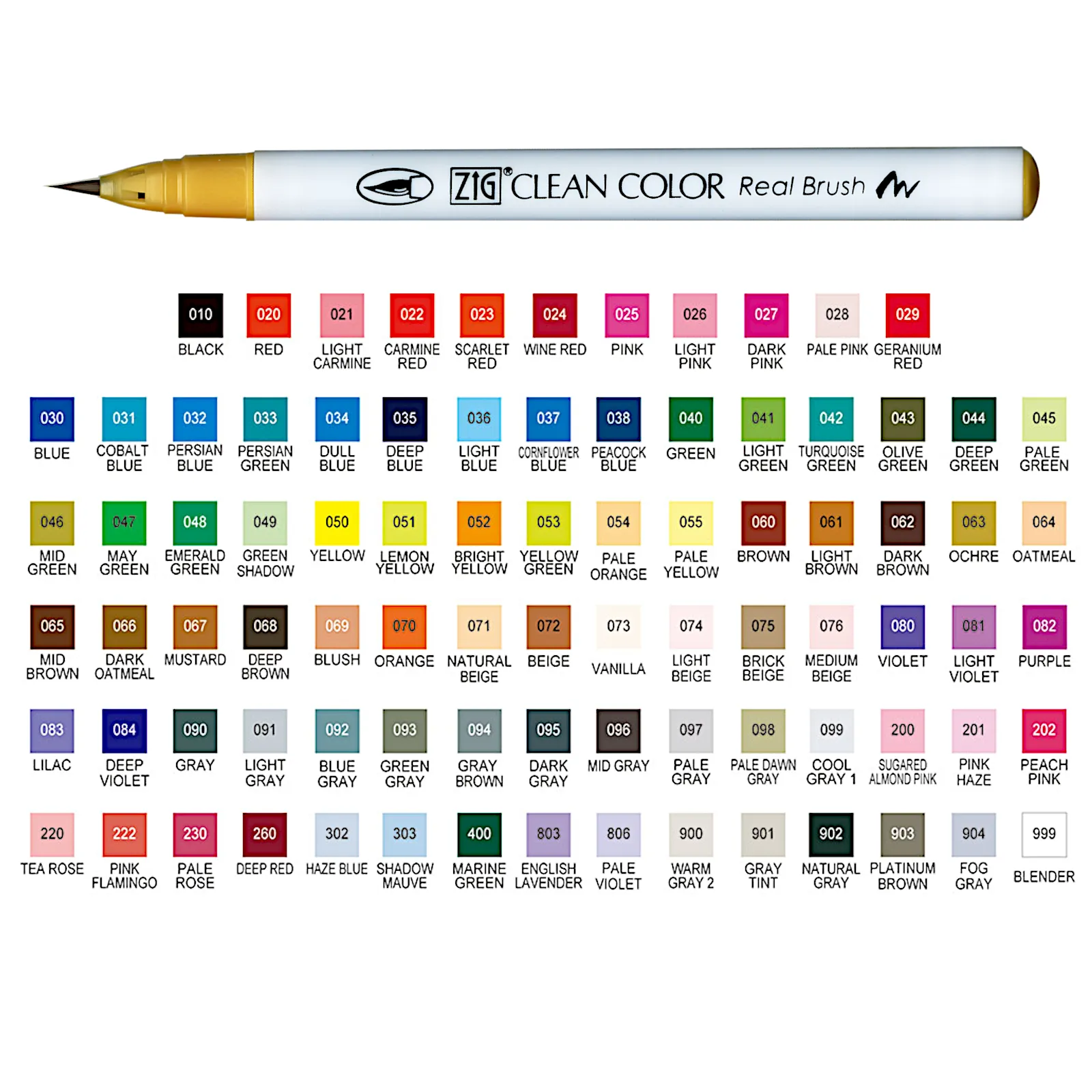 Zig Kuretake Clean Color Real Brush Pen